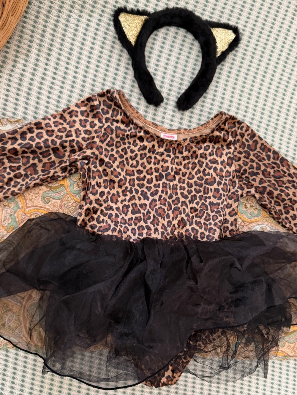 Y2K Gymboree Leopard Halloween Costume Kitty Kat Tutu 2T/3T Toddler Girl